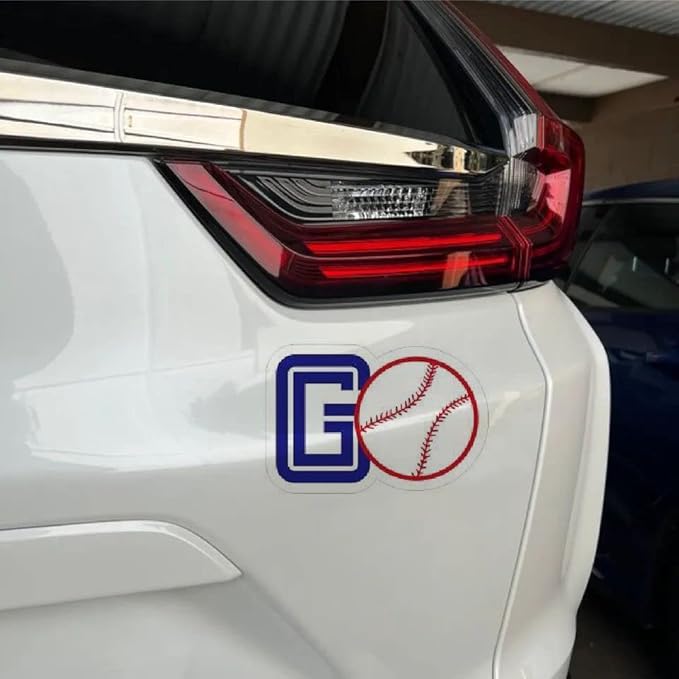 Baseball Auto Decals, Baseball Sport Support Vinyl Decal (1.75x30)