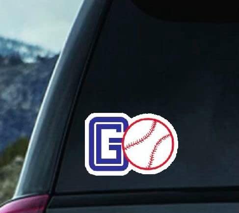 Baseball Auto Decals, Baseball Sport Support Vinyl Decal (1.75x30)