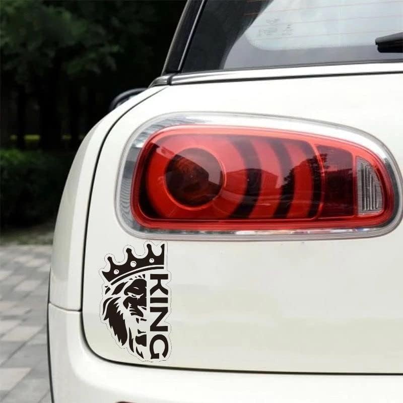 Lion Face Decal for car, King Symbol Royal Car Sticker BLACK ($1.75x30unit)