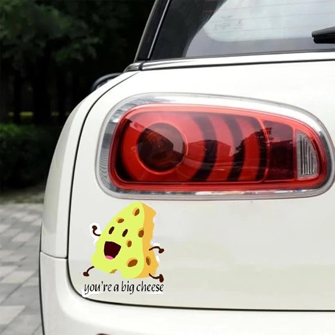 You are a Big Cheese Car Decal Sticker, Funny Cheese Icon Quote Sticker (1.75x30)
