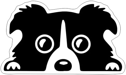 Dog Peeking Decal, Vinyl Dog Face Sticker for Car ($1.75x30unit)