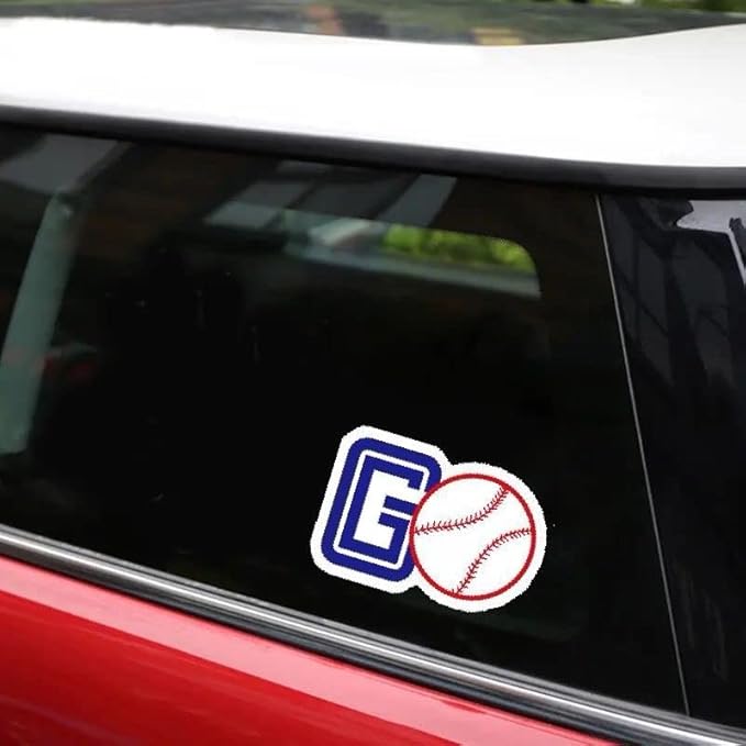 Baseball Auto Decals, Baseball Sport Support Vinyl Decal (1.75x30)