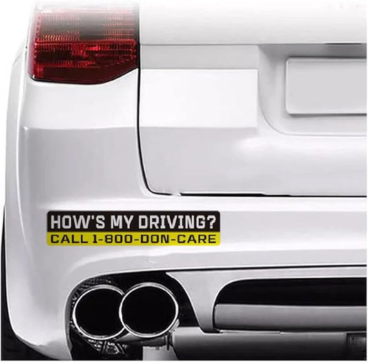 How is My Driving Warning Safety Vehicle Sticker, Funny Car Decoratin (1.75x30)