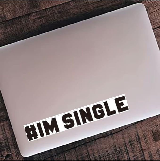 I am single Automotive Graphics Vehicle Stickers, Single Solo Life PVC Decals (1.75x30)
