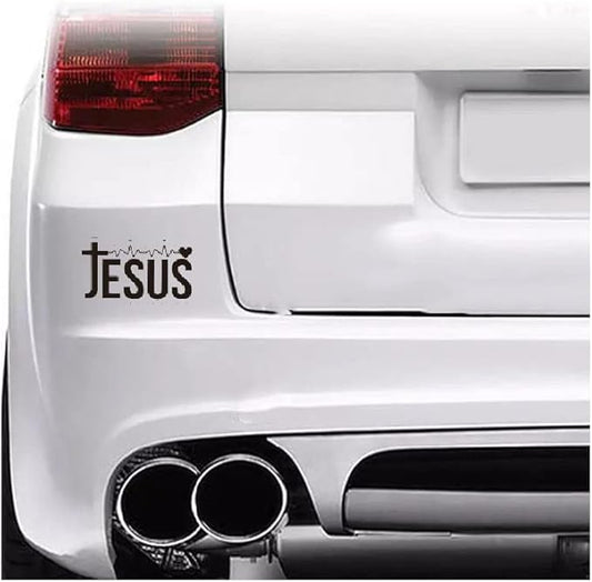 Christian Emblem Relious Sticker BLACK ($1.75x30unit)