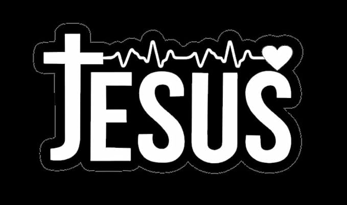 Christian Emblem Relious Sticker WHITE ($1.75x30unit)