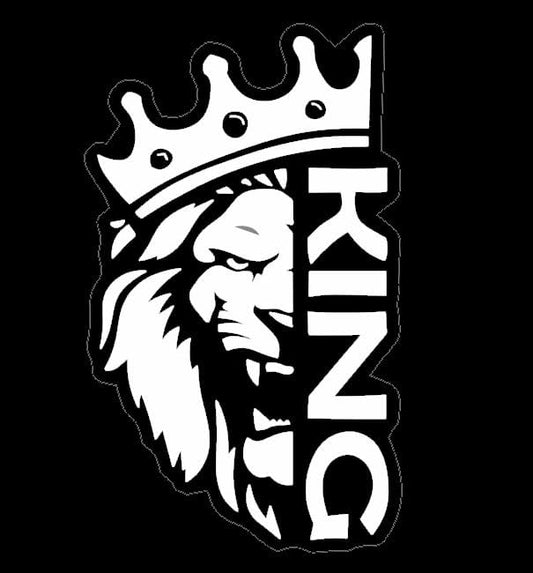 Lion Face Decal for car,  King Symbol Royal Car Sticker WHITE ($1.75x30unit)