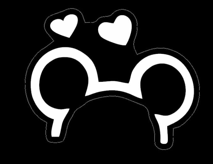 Cartoon Mouse Shape Sticker WHITE ($1.75x30unit)