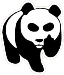 Panda Vinyl Sticker Black and White JDM Trendy Cartoon Sticker for car (1.75x30)
