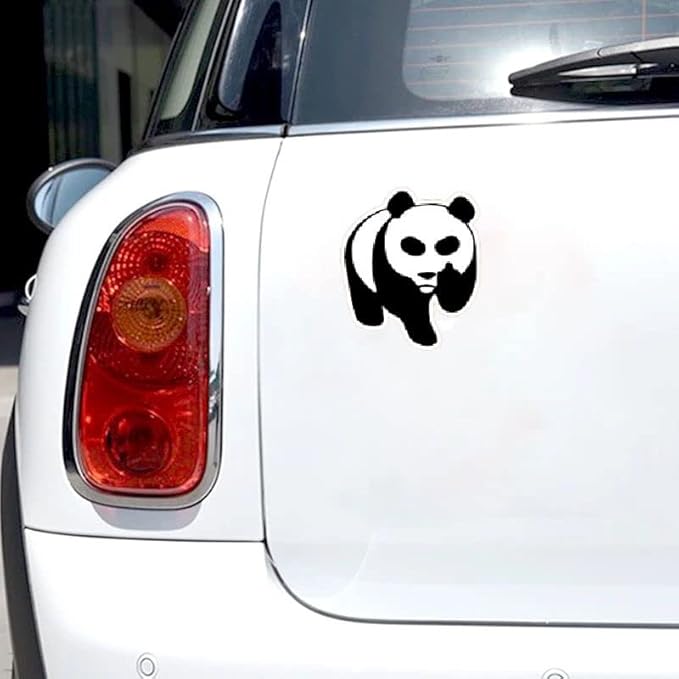 Panda Vinyl Sticker Black and White JDM Trendy Cartoon Sticker for car (1.75x30)