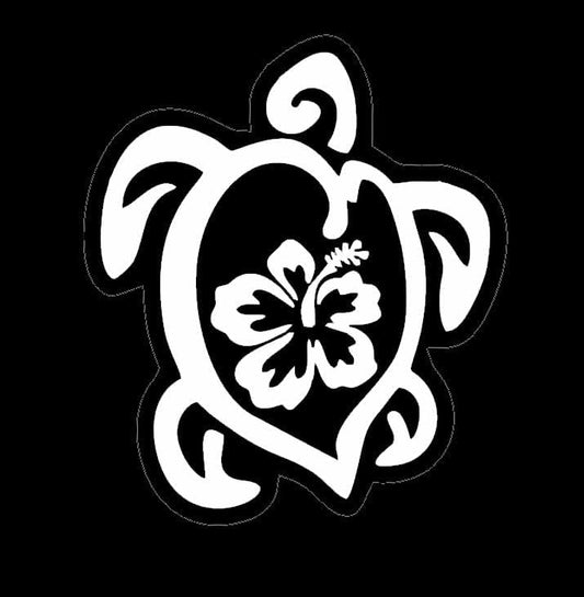 Flower Design on Turtle Car Decal ($1.75x30unit)